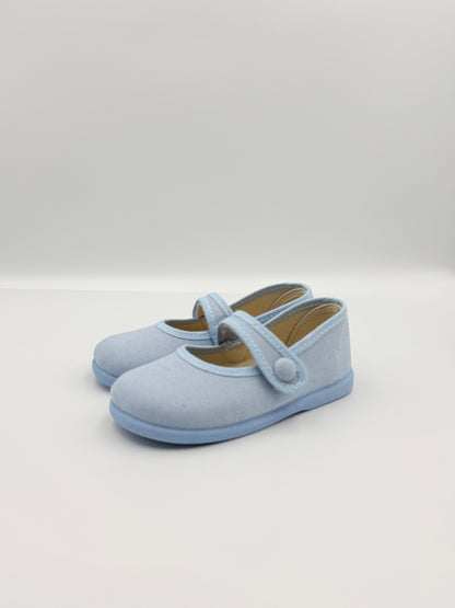 Mary Jane 'Linus Linen' Sky Blue