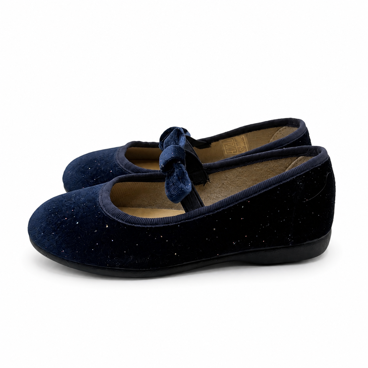 Mary Jane 'Velvet Bow' Navy