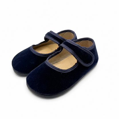 Mary Jane 'Barefoot Velvet' Navy