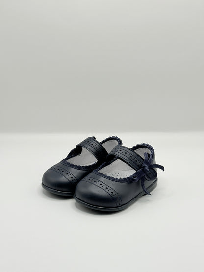 Mary Jane Bow Navy