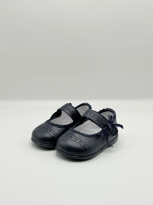 Mary Jane Bow Navy