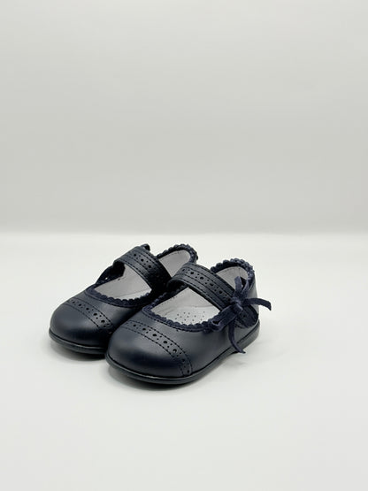 Mary Jane Bow Navy
