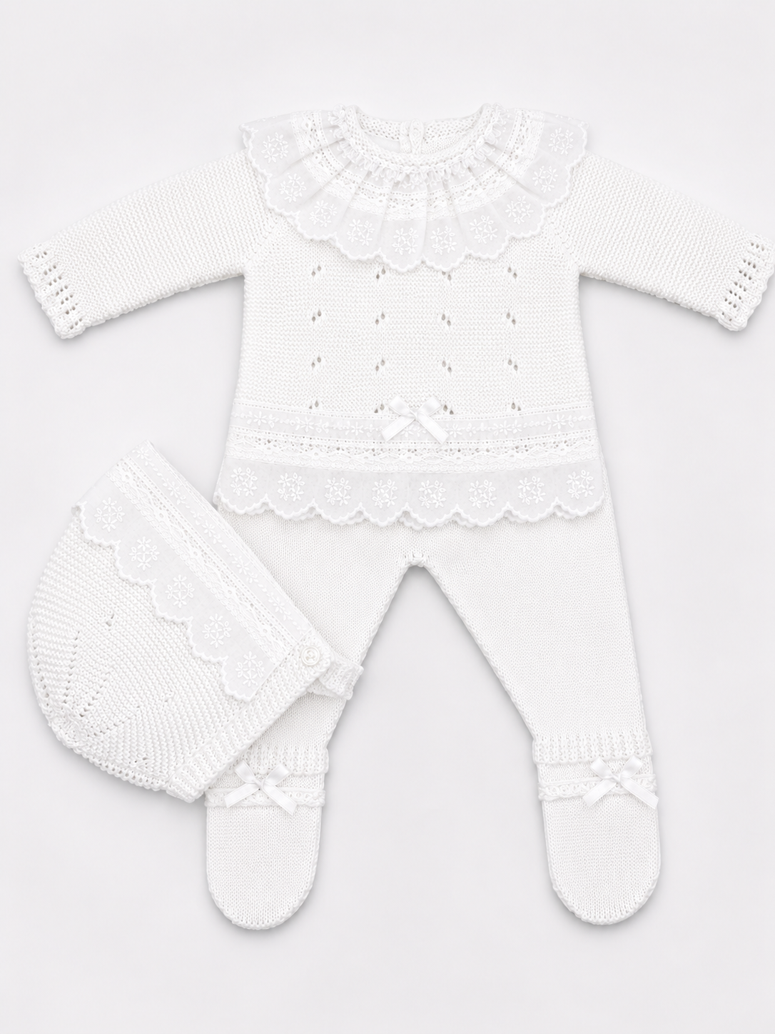 Knit Set 'Anama' White