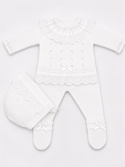 Knit Set 'Anama' White