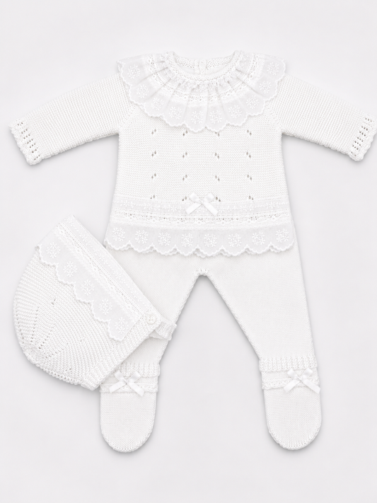 Knit Set 'Anama' White