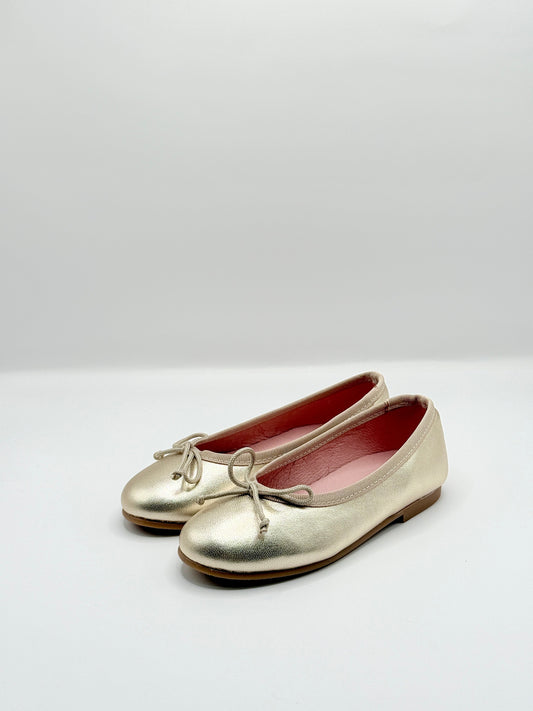 Ballet Flats Matte Gold