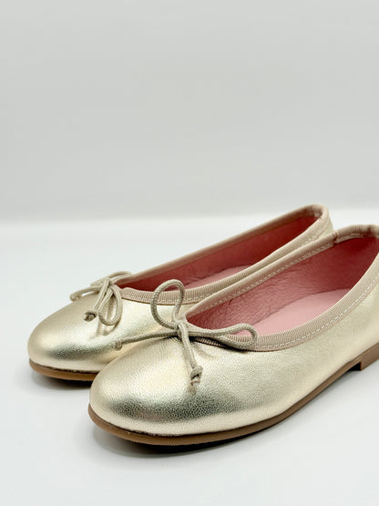 Ballet Flats Matte Gold