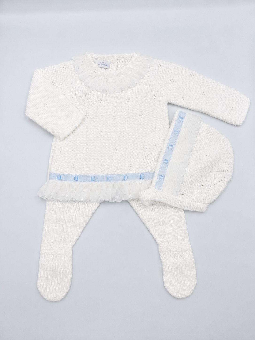 Knit Set 'Pasacintas' White