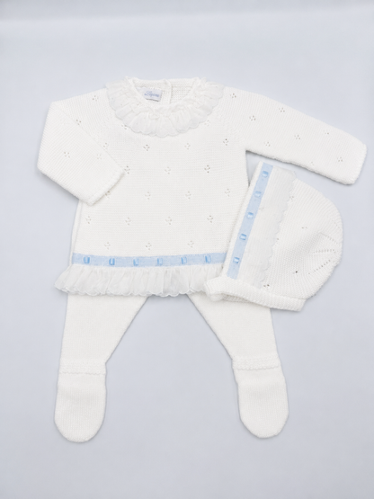Knit Set 'Pasacintas' White