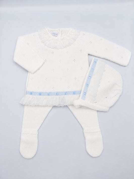 Knit Set 'Pasacintas' White
