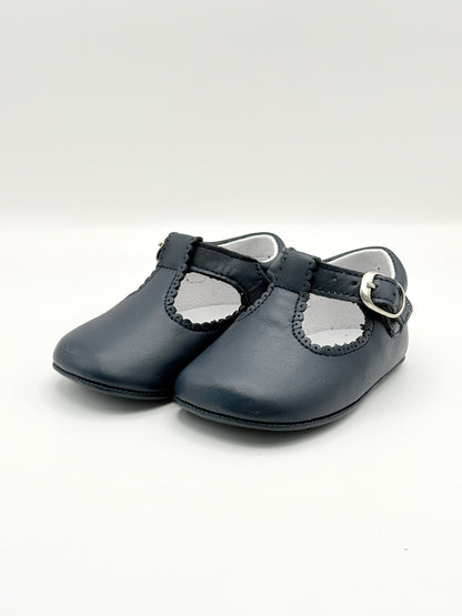 Crib Shoe T-Strap Napa Navy