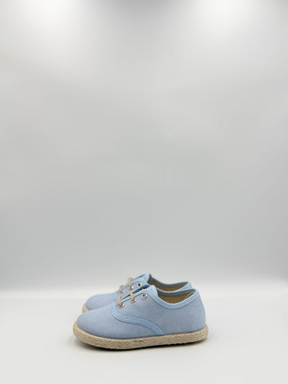 Lace-Up Sneakers 'Hugo' Jute Sky Blue