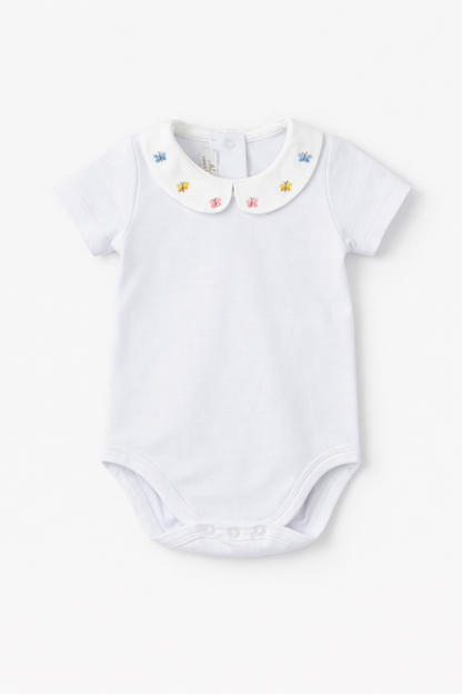 Hand Embroidered Onesie 'Butterflies'