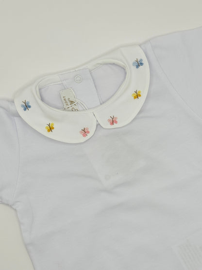 Hand Embroidered Onesie 'Butterflies'