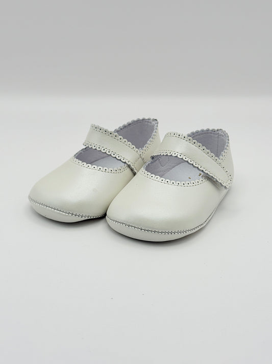 Crib Shoe Mary Jane Nacar Ivory