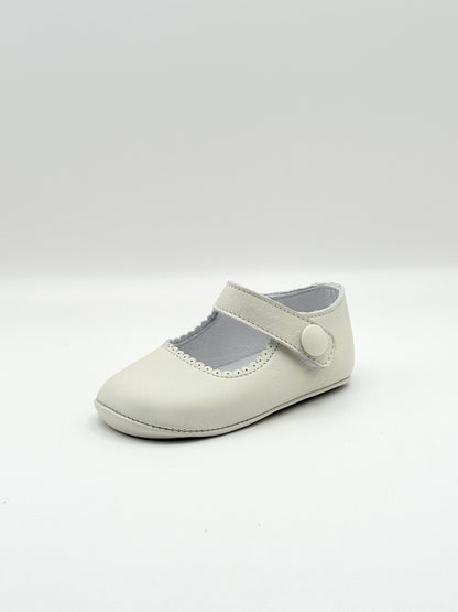 Crib Shoe Mary Jane Button Porcelain