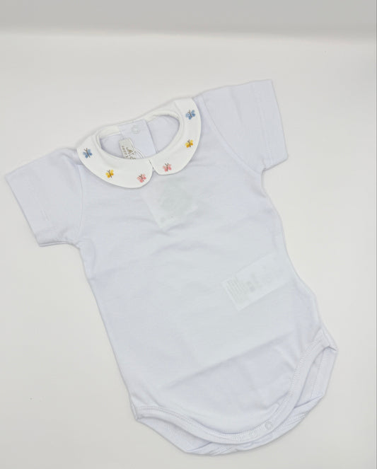 Hand Embroidered Onesie 'Butterflies'