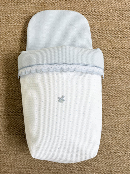 Carry Cot Dots Blue