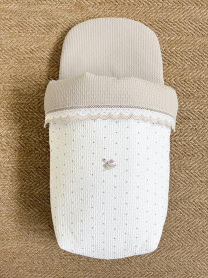 Carry Cot Dots Grey