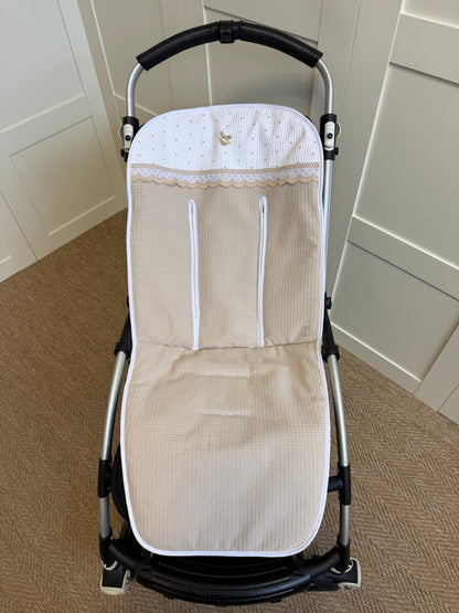 Universal Stroller Liner Dots Beige