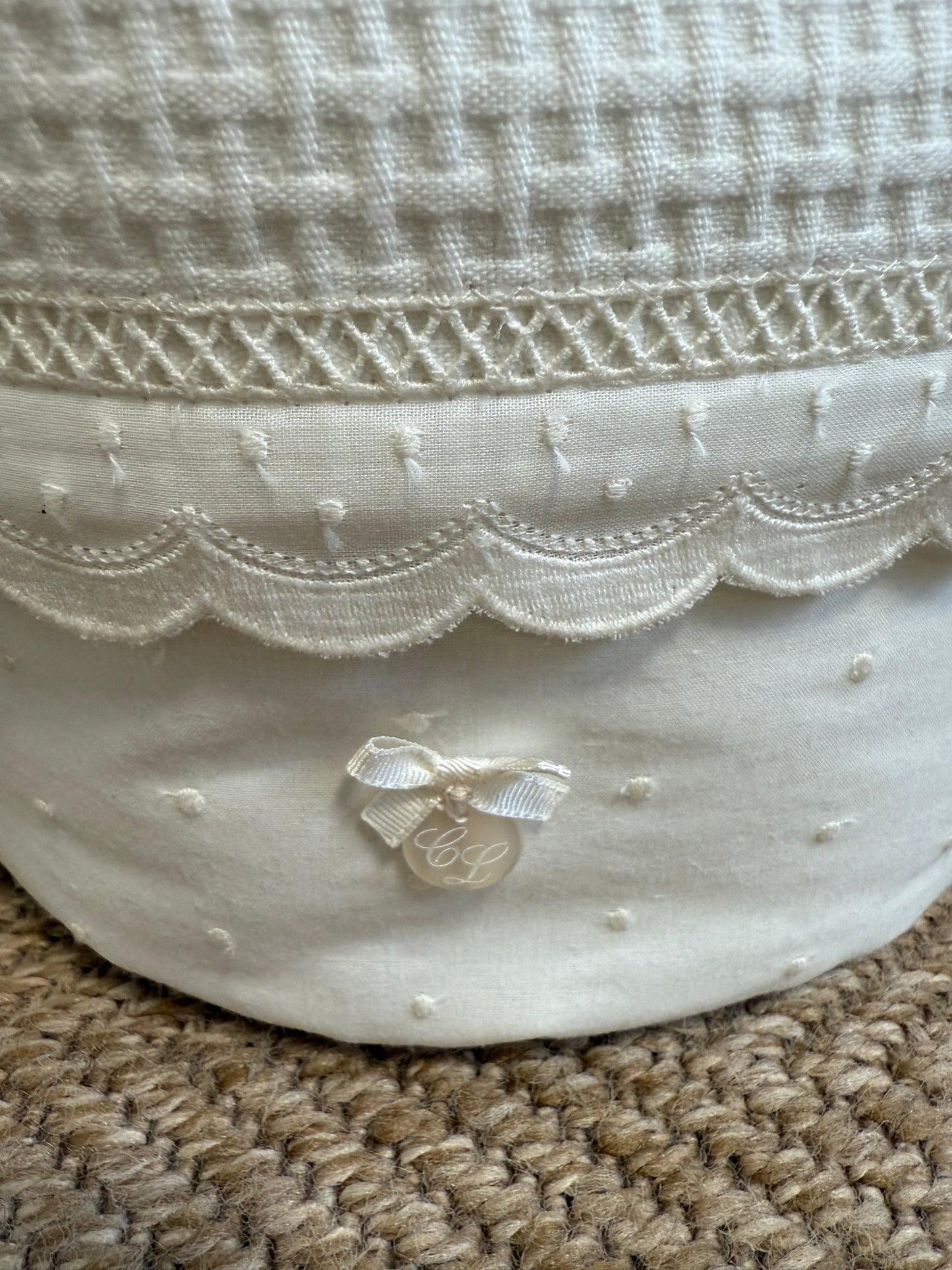 Toiletry Basket Lucia Beige