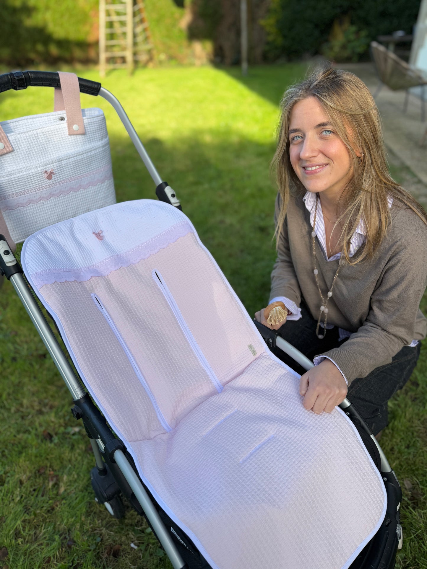 Universal Stroller Liner Dots Pink