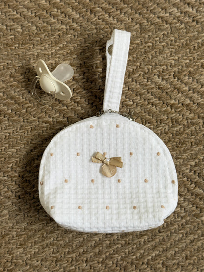 Pacifier Holder Bag Dots