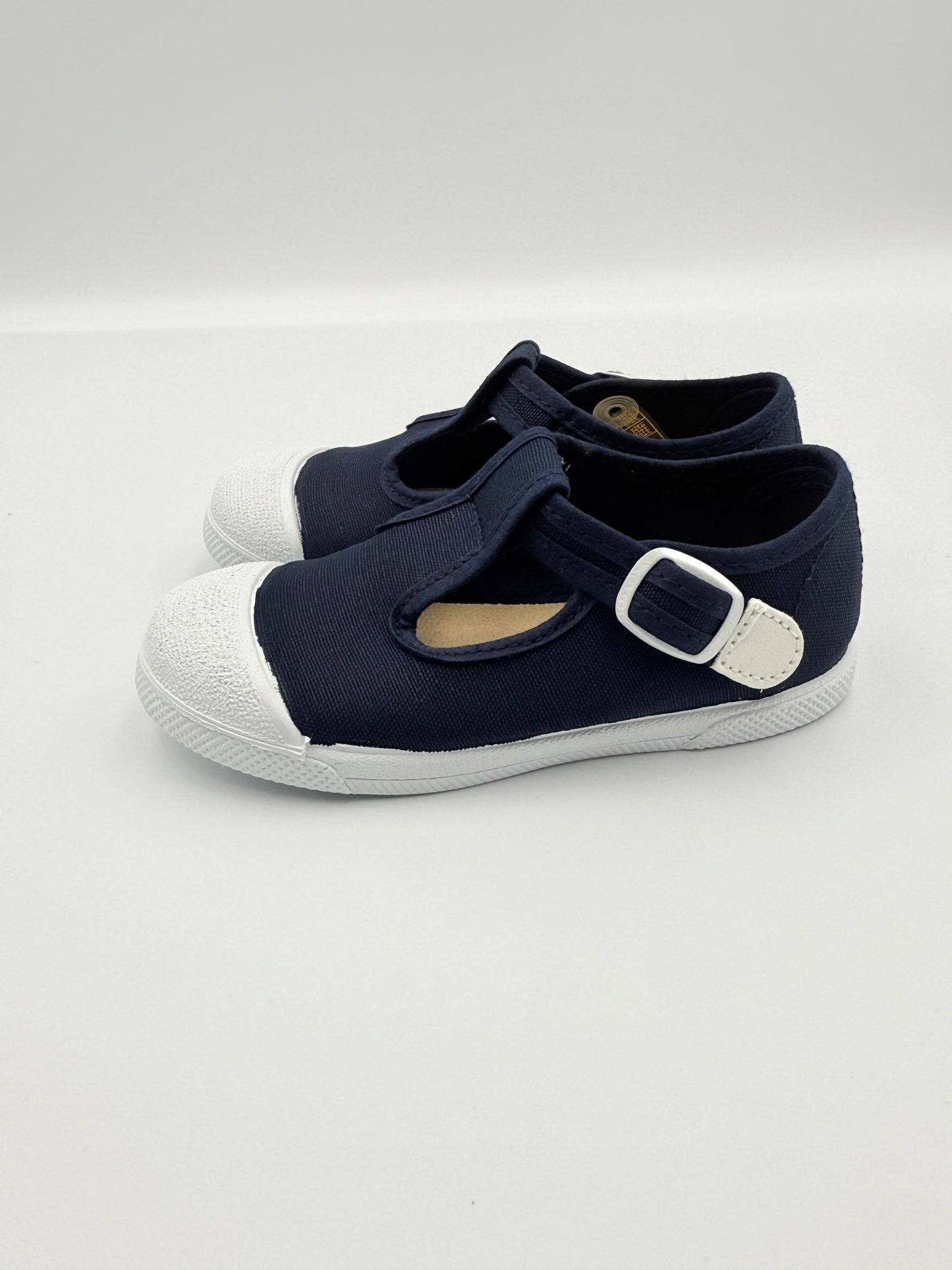 T- Strap 'Cap Toe' Marino