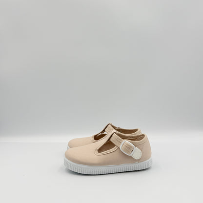 T- Strap 'Naia' Sand