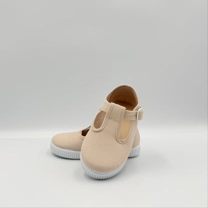 T- Strap 'Naia' Sand