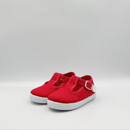 T- Strap 'Naia' Red
