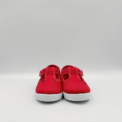 T- Strap 'Naia' Red