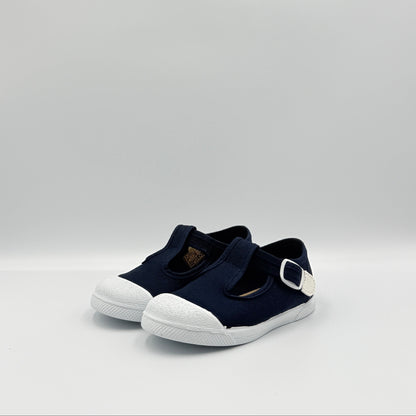 T- Strap 'Cap Toe' Marino