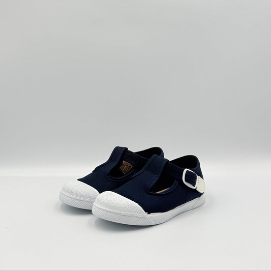 T- Strap 'Cap Toe' Marino