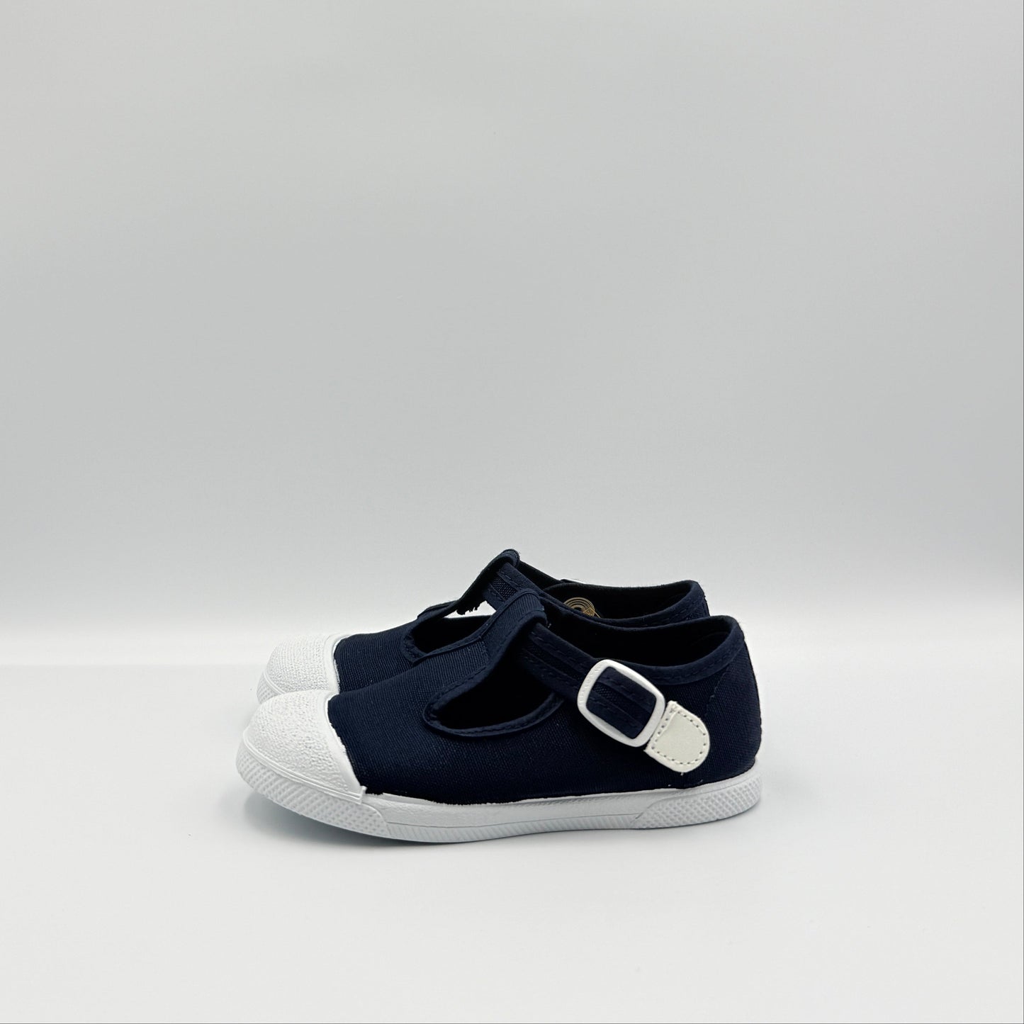 T- Strap 'Cap Toe' Marino