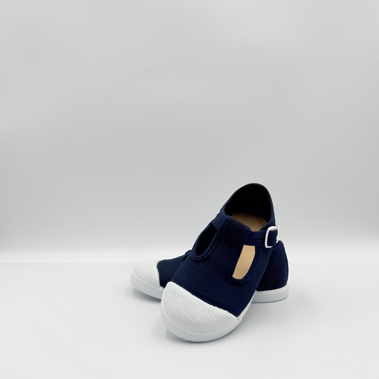T- Strap 'Cap Toe' Marino