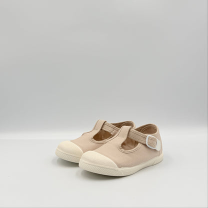 T- Strap ''Cap Toe' Sand