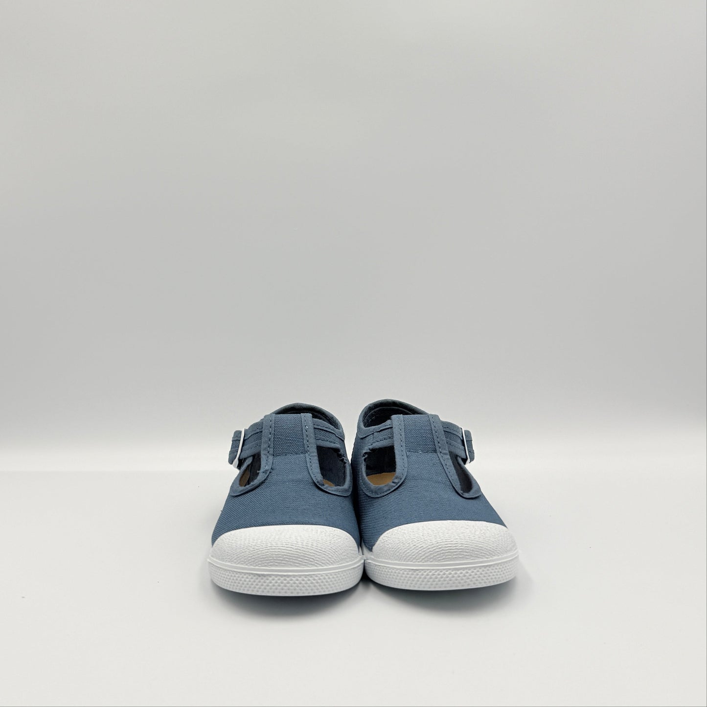 T- Strap 'Cap Toe' Navy