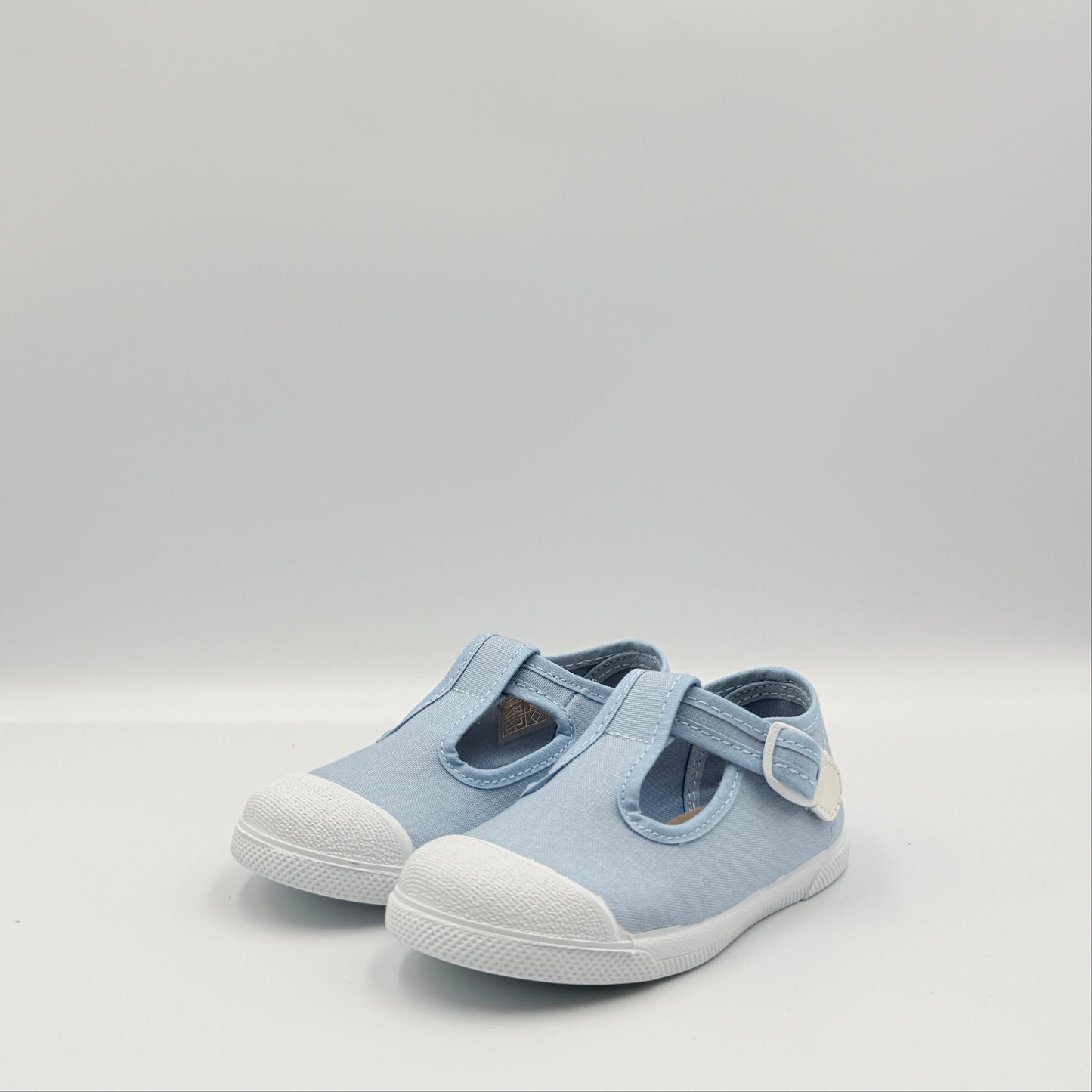 T- Strap 'Cap Toe' Sky Blue