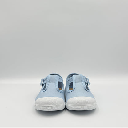 T- Strap 'Cap Toe' Sky Blue