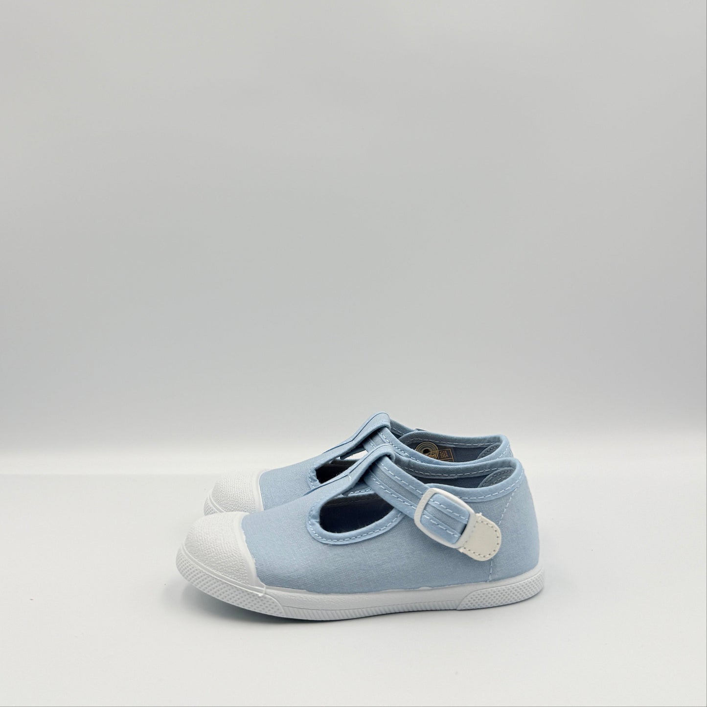 T- Strap 'Cap Toe' Sky Blue