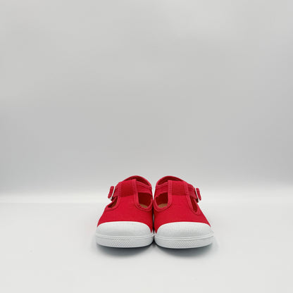 T- Strap 'Cap Toe' Red