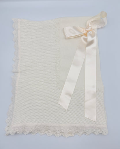 Blanket 'Victoria' Ivory