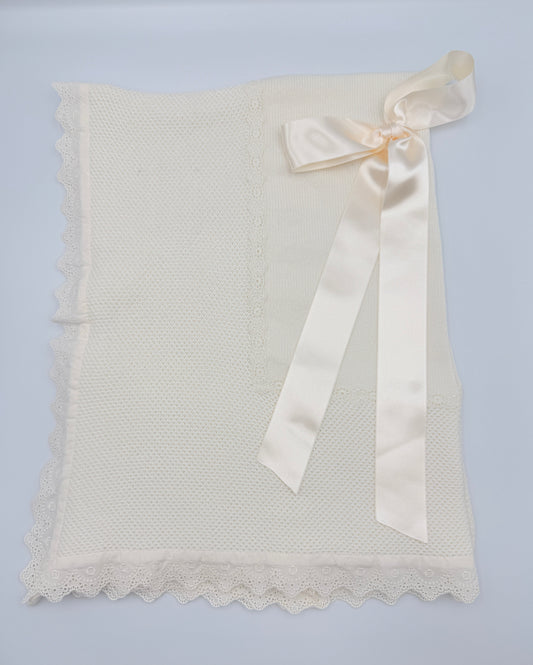 Blanket 'Victoria' Ivory