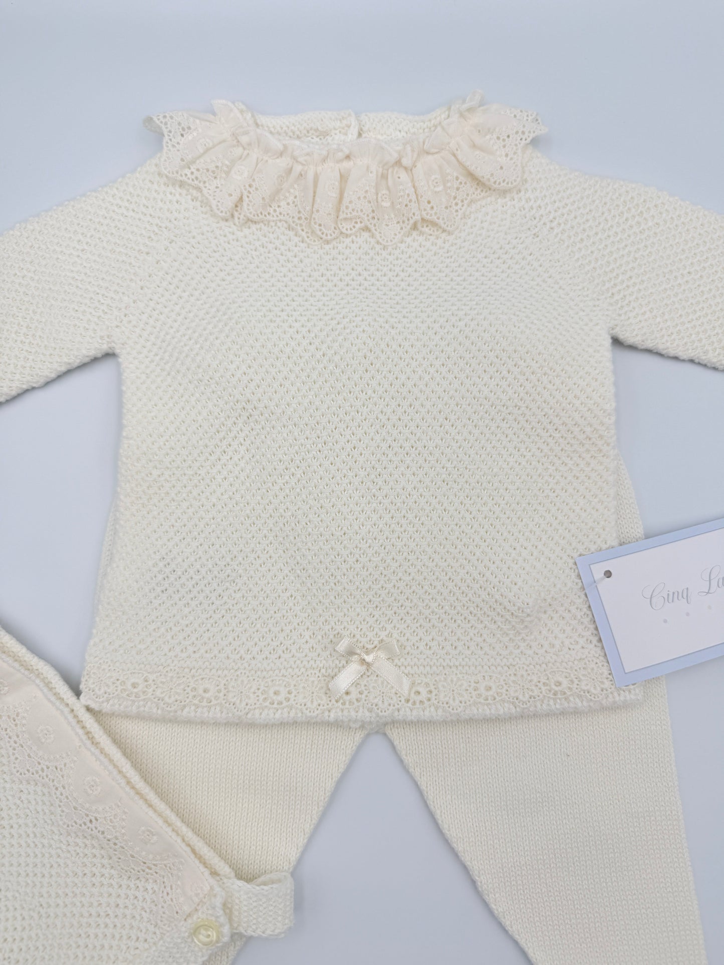 Knit Set 'Victoria' Ivory