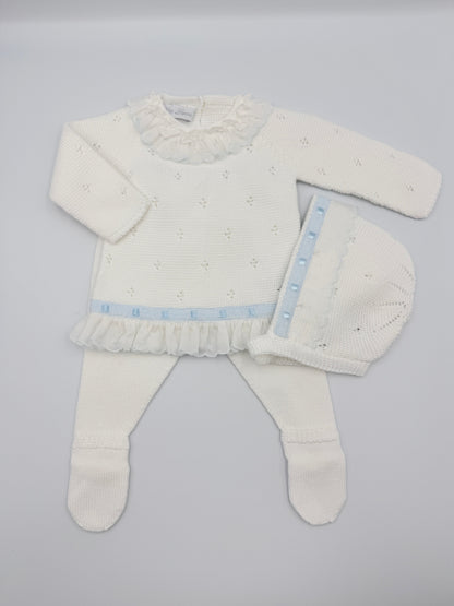 Knit Set 'Pasacintas' White