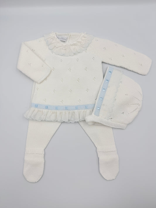 Knit Set 'Pasacintas' White