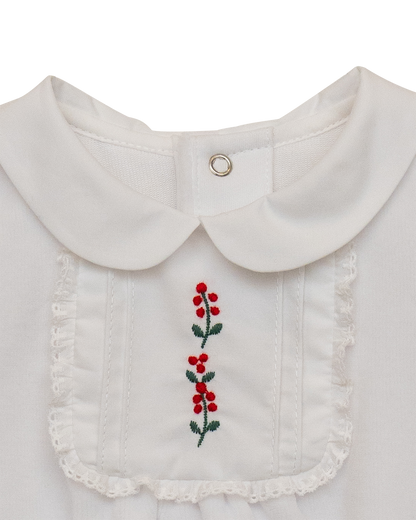 Babygrow Christmas Poinsetta