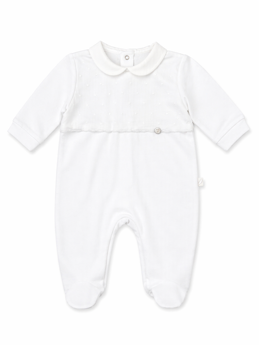 Babygrow 'Mini Dots' White