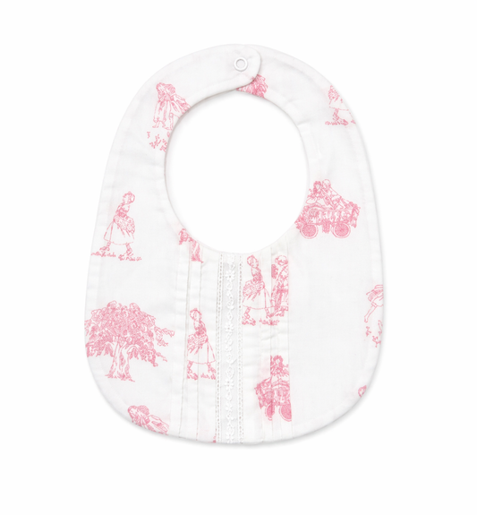 Bib 'Toile de Jouy Pink'